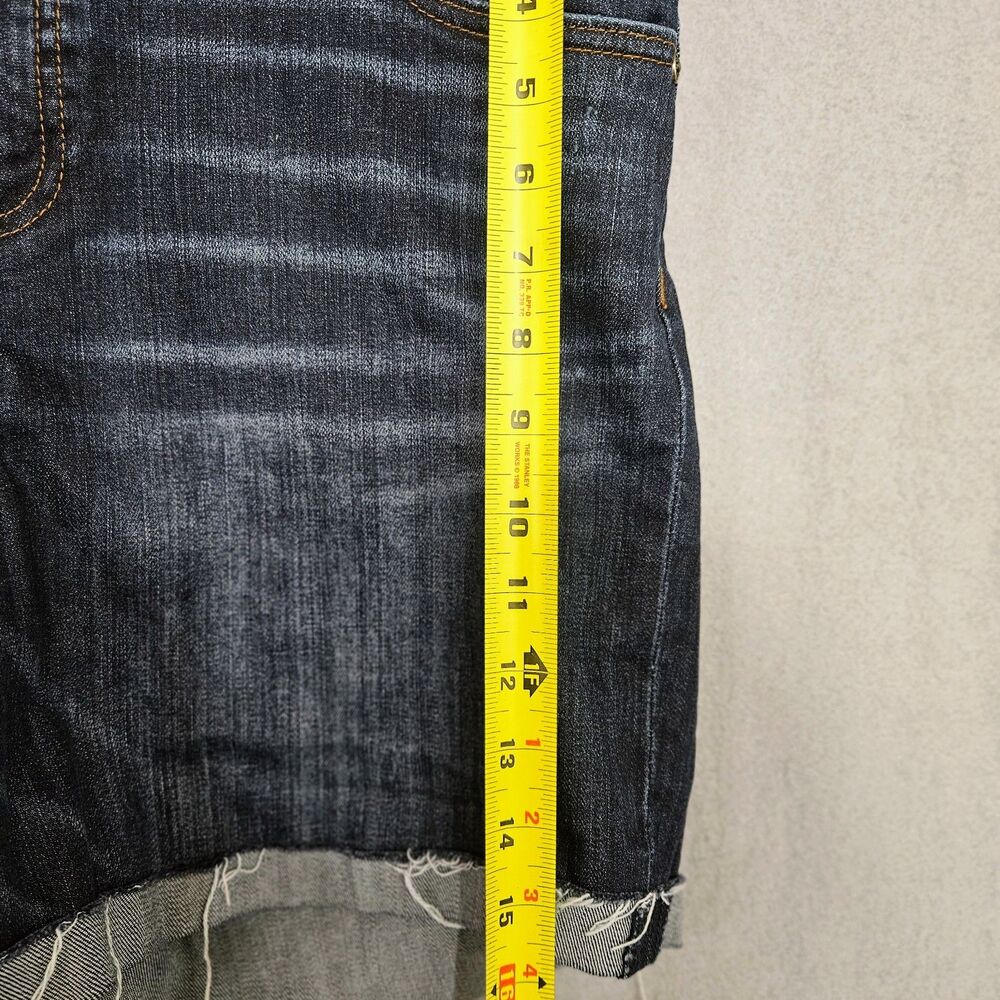 KUT from the Cloth Sz 16 Boyfriend Short Denim Cuttoff Jeans Dark Wash Country - Picture 8 of 11